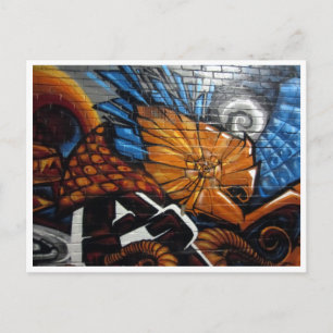 Orange Postkarte