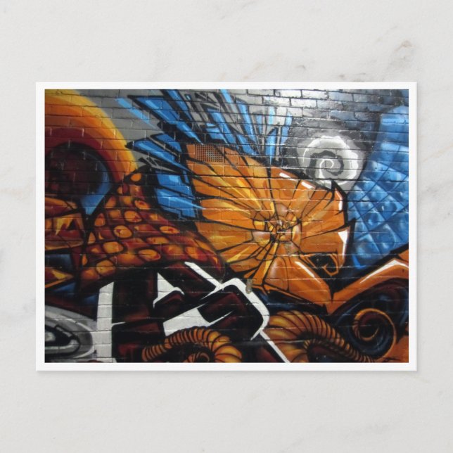 Orange Postkarte (Vorderseite)