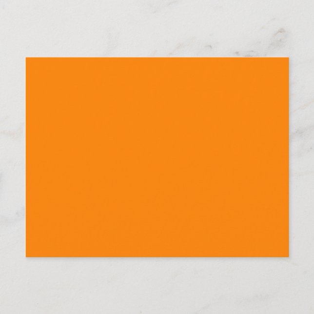 Orange Postkarte (Vorderseite)