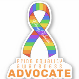 Orange Prior Equality Awareness Vinyl Sticker