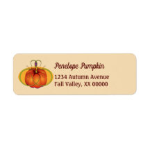 Orange Pumpkin Erntedank Personalisierter Name