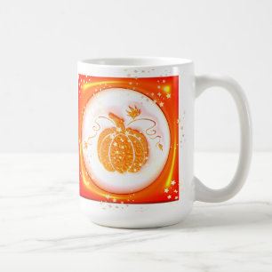 Orange Pumpkin, Fall, Erntedank, Halloween Kaffeetasse