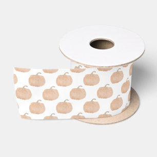 Orange Pumpkin Fall Satin Ribbon Satinband