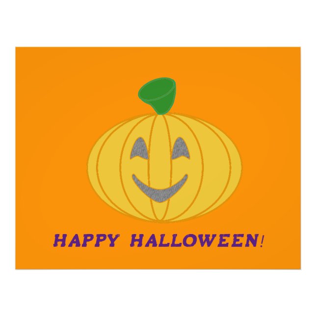 Orange Pumpkin Fotodruck (Vorne)