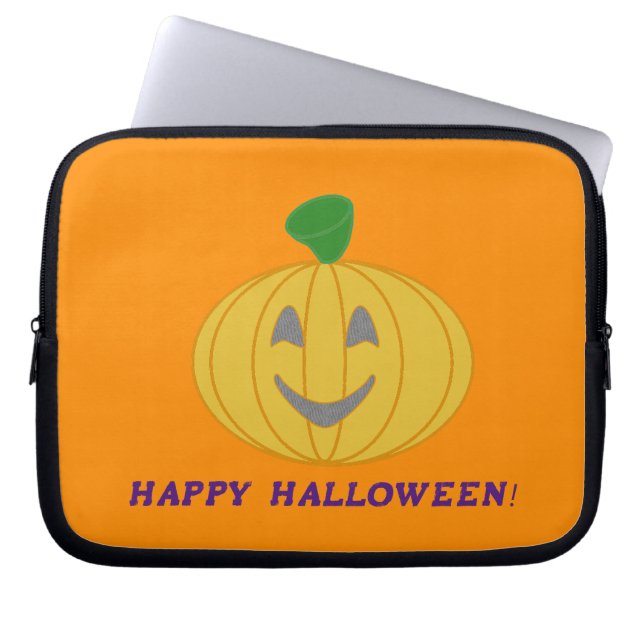 Orange Pumpkin Laptopschutzhülle (Vorderseite)