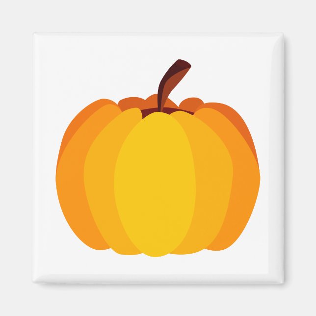 Orange Pumpkin Magnet (Vorne)