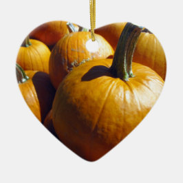 Orange Pumpkins Keramik Ornament