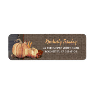 Orange Pumpkins Rustic Fall Party