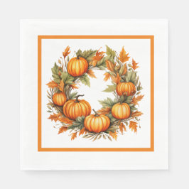 Orange Pumpkins Serviette