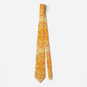 Orange Punkte auf Light Orange Neck Ties Krawatte