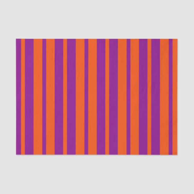 Orange Purple Stylish Stripes Pattern Design  Seidenpapier (Vorderseite)