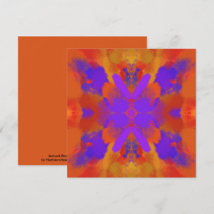 Orange Purpur und Rot abstrakt grafische Kunstgest Karte