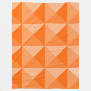 Orange Pyramids Fleecedecke