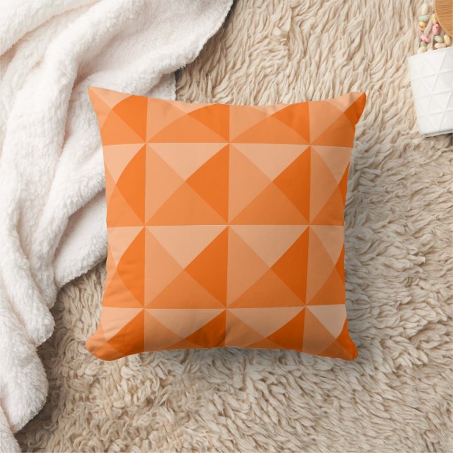 Orange Pyramids Kissen (Decke)