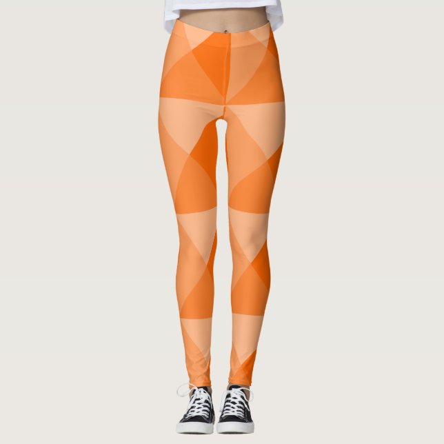 Orange Pyramids Leggings (Vorderseite)