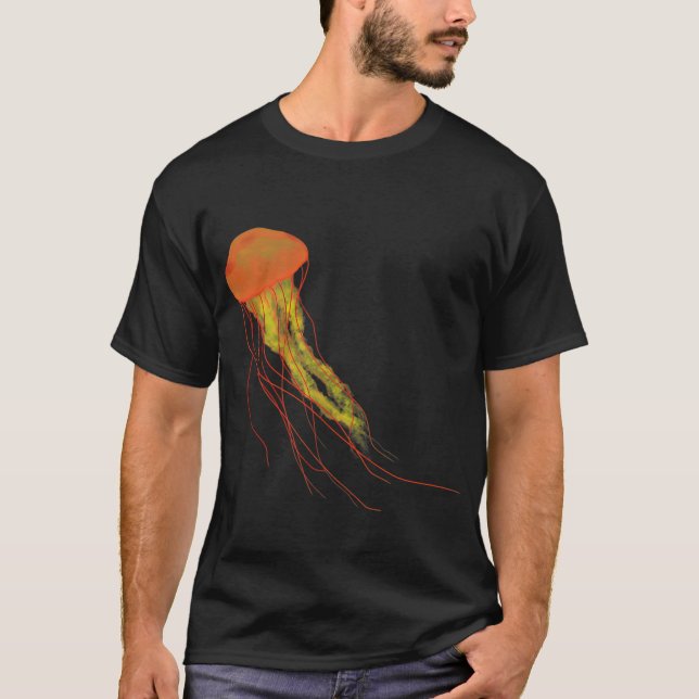 Orange Quallen T-Shirt (Vorderseite)