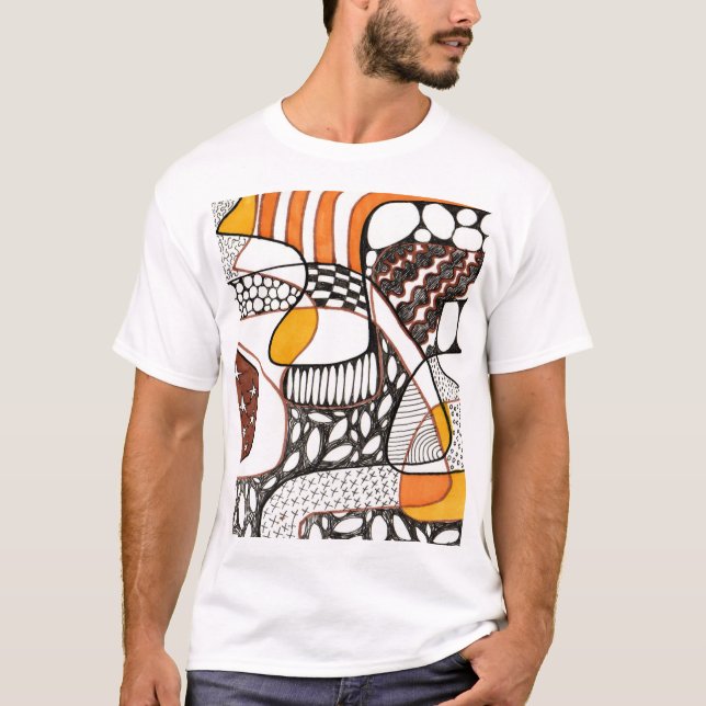 Orange Quarter T-Shirt (Vorderseite)