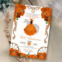 Orange Quinceanera Rustikaler Western Charra