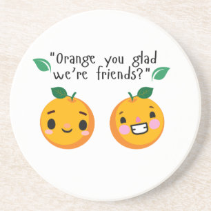 ORANGE QUOTE GETRÄNKEUNTERSETZER