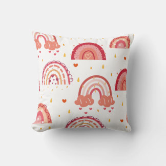 Orange Rainbow Kissen
