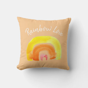 Orange Rainbow Liebe Kissen