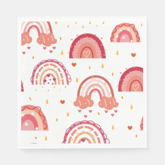 Orange Rainbow Serviette