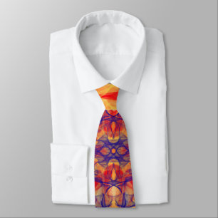 ORANGE RAUCHE - Fraktal Art - Neck Tie Krawatte