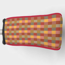 Orange Red Brown Kariert