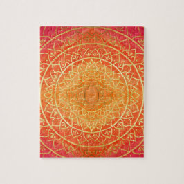 Orange Red Gold Mandala