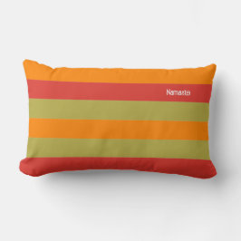 Orange Red Green Strip Personalisiert Yoga Mat Lendenkissen