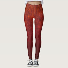 Orange Red ombre gestreift rustikal Leggings