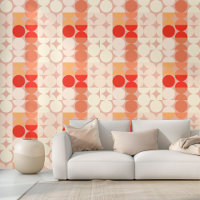 Orange Red Peach Mauve Taupe Elfenbeinzirkel Muste