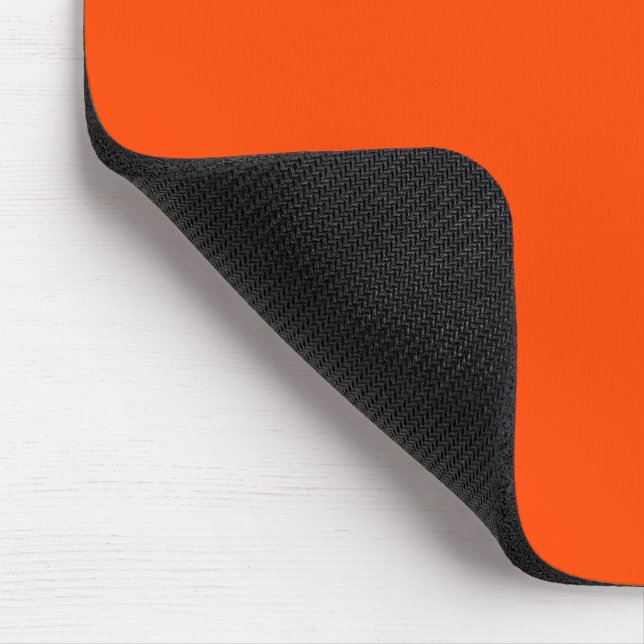 Orange Red Solid Color Mousepad (Ecke)
