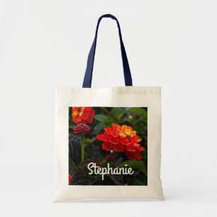 Orange Red Trailing Lantana #1-2 Tote Bag Tragetasche