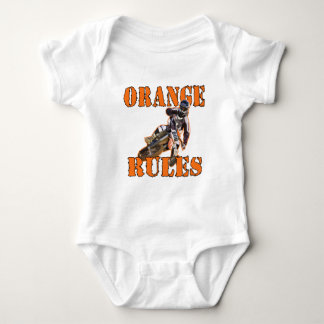 Orange Regeln Baby Strampler