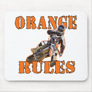 Orange Regeln Mousepad