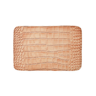 Orange Reptile Leder Textur Badematte