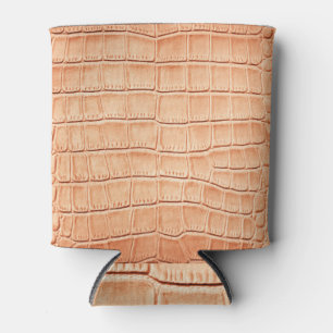 Orange Reptile Leder Textur Dosenkühler