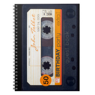 Orange Retro Audiotape 50e anniversaire Livre d'or