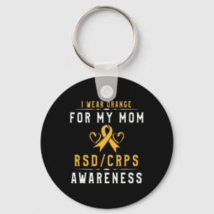 Orange Ribbon Crpsrsd Awareness for Mama Daughter Schlüsselanhänger