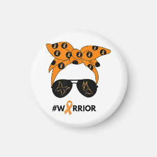 Orange Ribbon Krebs Krieger Bandana Unbrea Magnet