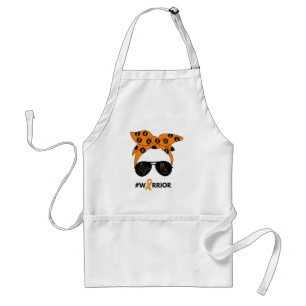 Orange Ribbon Krebs Krieger Bandana Unbrea Schürze