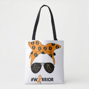 Orange Ribbon Krebs Krieger Bandana Unbrea Tasche