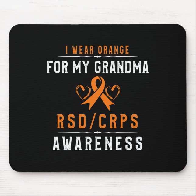 Orange Ribbon Krpsrsd Awareness of Oma from S Mousepad (Vorne)