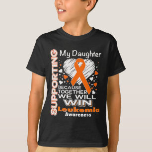 Orange Ribbon Leukämie Bewusstsein für mein Dau T-Shirt