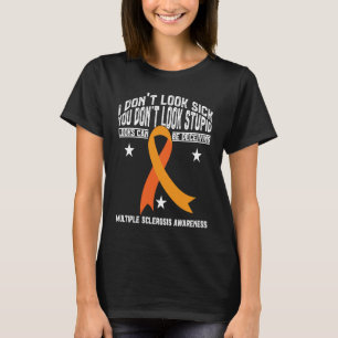 Orange Ribbon Multiple Sklerose Bewusstsein MS War T-Shirt