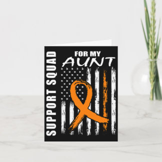 Orange Ribbon Tante Leukämie Bewusstsein USA Flagg Karte