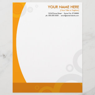 orange Ringe Briefkopf