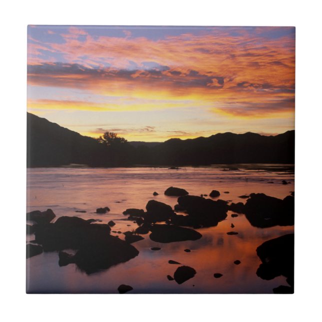Orange River at Sunset, Richtersveld National Fliese (Vorderseite)
