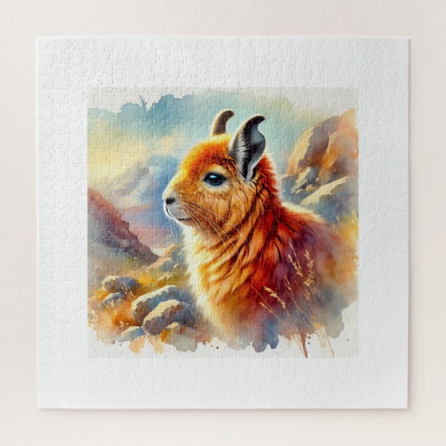 Orange Rock Viscacha 270824AREF117 - Watercolor (Vertikal)